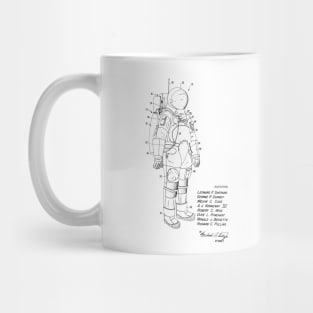 Space Suit Vintage Patent Hand Drawing Mug